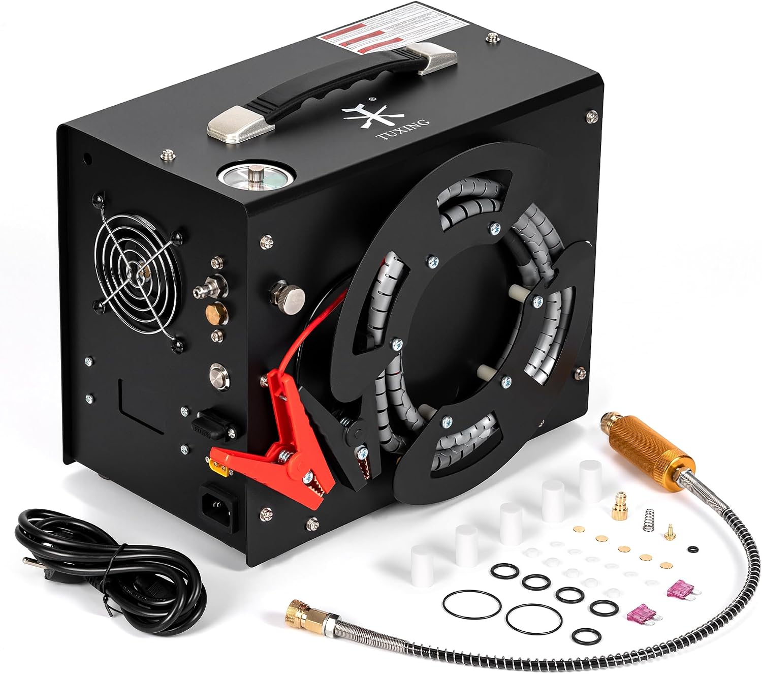 Tuxing Cord-Reel Auto-Stop, Built-in Converter